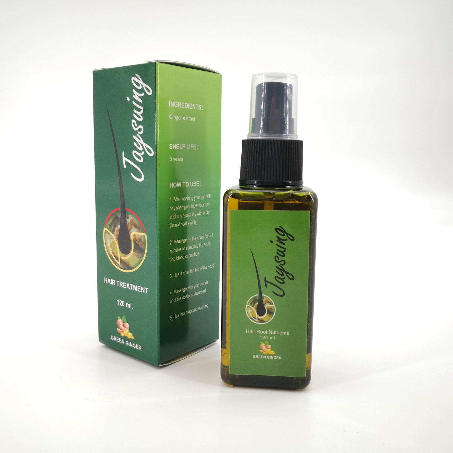 Green ginger Hair treatment for Hair Growth 120 ml